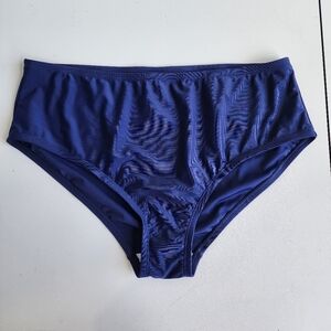 NWT Noon Swim Women's Bottoms Women’s Plus Size 18 Swimwear Navy BLUE